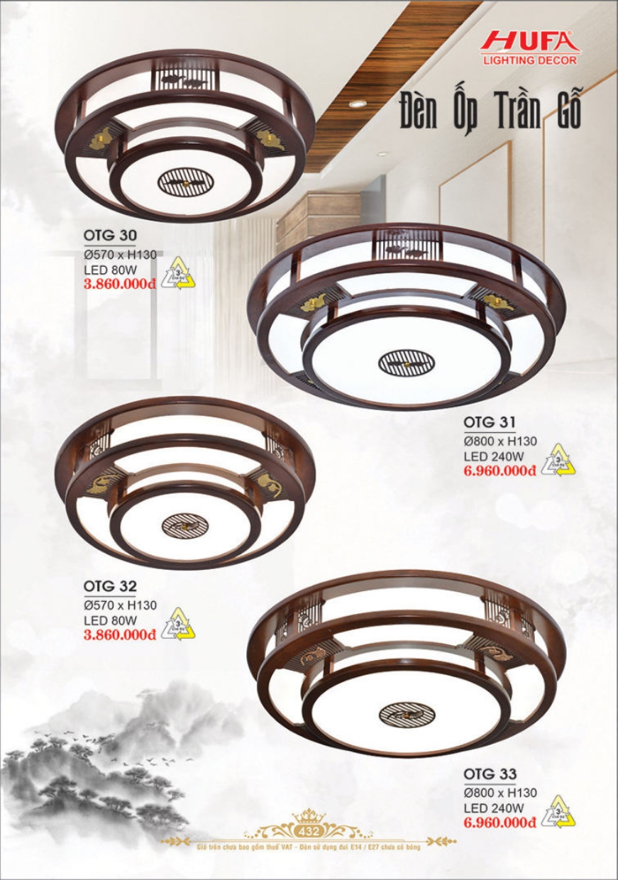 Bảng giá đèn trang trí HUFA